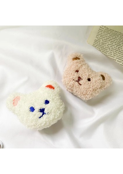 Kahverengi Köpek Kore 3D Kawaii Tüylü Ayı Telefon Tutucu Kavrama Tok Peluş Oyuncak Köpek Braketi iPhone 11 12 13 Pro Sevimli Akıllı Telefon Tutucu Griptok (Yurt Dışından) fırsatları