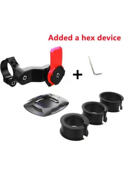 Siyah Hızlı Kilit Motosiklet Bisiklet Telefon Tutucu Standı Ayarlanabilir Destek Moto Bisiklet Gidon Montaj Braketi Xiaomi iPhone Için (Yurt Dışından)