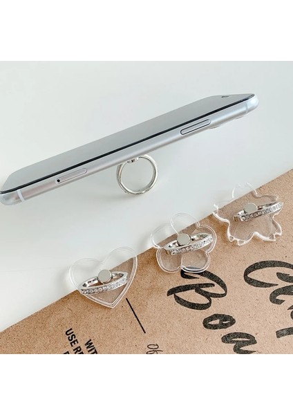 Kare Şeffaf Parmak Yüzük Tutucu Elmas Yüzük Telefon Cep Telefonu Için Standı Tutucu Parmak Kavrama Dönebilen Telefon Desteği Montaj Aksesuarı (Yurt Dışından) indirimleri