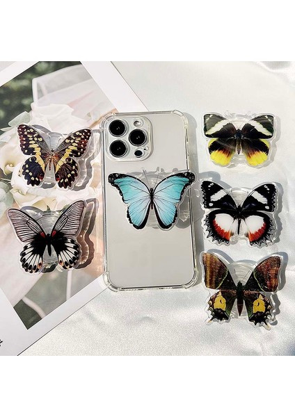 Xhd-06 Soket Katlanır Kavrama Tok Biyonik Kelebek Telefon Tutucu 3D Etkisi Şeffaf Saplı Böcek Telefon Standı (Yurt Dışından) fiyatları