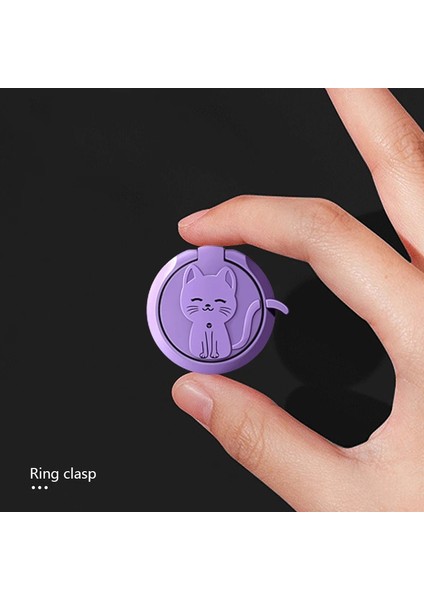 Lavanta Gri Sevimli Kedi Metal 360 Derece Döndürme Parmak Yüzük Telefon Tutucu Telefon Zil Tutucu Yüzükler Telefon Manyetik Braket Için Sevimli Hücre Kavrama Soketi (Yurt Dışından) indirimleri