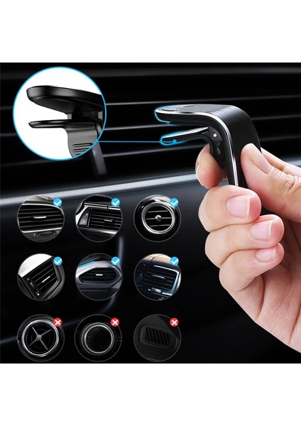 1 Adet Metal Plaka Araç Telefonu Tutucu iPhone Telefon Için Arabada Mobil Destek Tabletler ve Akıllı Telefonlar Için Manyetik Telefon Montaj Standı Destek Telefone (Yurt Dışından) modelleri