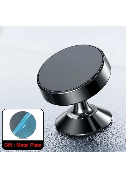 Siyah Manyetik Araç Telefonu Oto Tutucu Celular Mıknatıs Montajlı Cep Telefonu Standı Telefon Gps Desteği iPhone 13 12 Xiaomi Huawei Samsung (Yurt Dışından)