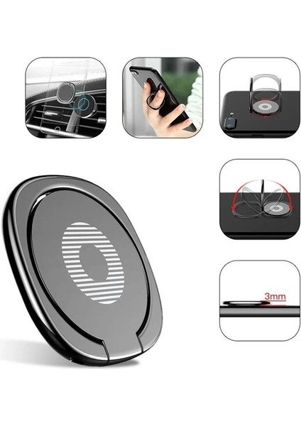 01 Manyetik Mini Dashboard Araç Tutucu Halka Telefon Mobil Tutucu Evrensel IPhone Samsung Oneplus 7 Pro Araç Braketi Standı Desteği (Yurt Dışından) fırsatları