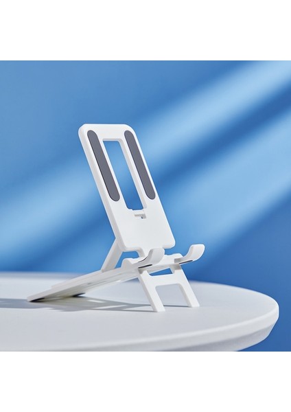Beyaz 2 Smartdevil Telefon Tutucu Masaüstü Standı iPhone Xiaomi Samsung iPad Cep Telefonu Tablet Standı Evrensel Braketi Katlanabilir Destek (Yurt Dışından)