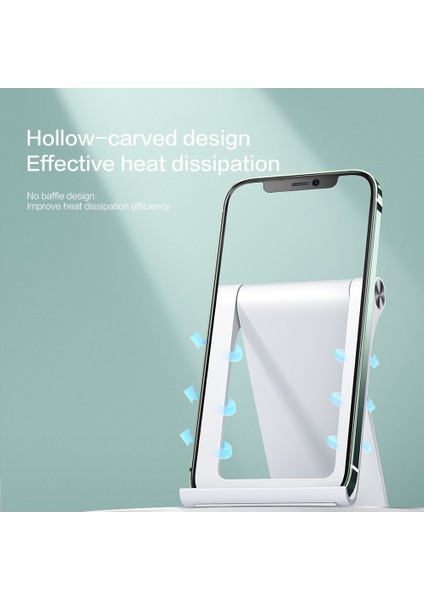 Beyaz 2 Smartdevil Telefon Tutucu Masaüstü Standı iPhone Xiaomi Samsung iPad Cep Telefonu Tablet Standı Evrensel Braketi Katlanabilir Destek (Yurt Dışından)