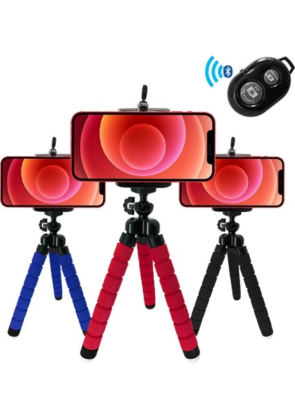 Seçenek 6 Cep Cep Telefonu Tutucu Esnek Ahtapot Tripod Standı Sünger Tembel Deformasyon Uzaktan Kumanda Bluetooth Fotoğraf Aksesuarları (Yurt Dışından) fiyatları