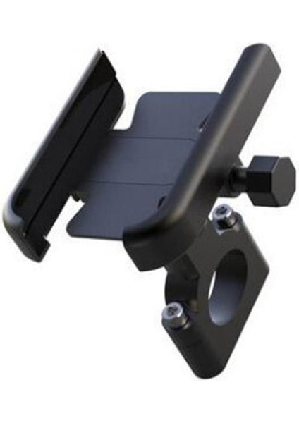 Siyah Gidon Motosiklet Bisiklet Telefon Tutucu Gps Braketi Cep Telefonu Standı Moto Dikiz Aynası Gidon Montaj Xiaomi Iphone Için Uyumlu (Yurt Dışından)