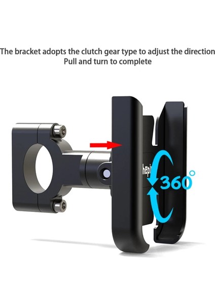 Siyah Gidon Motosiklet Bisiklet Telefon Tutucu Gps Braketi Cep Telefonu Standı Moto Dikiz Aynası Gidon Montaj Xiaomi Iphone Için Uyumlu (Yurt Dışından) modelleri