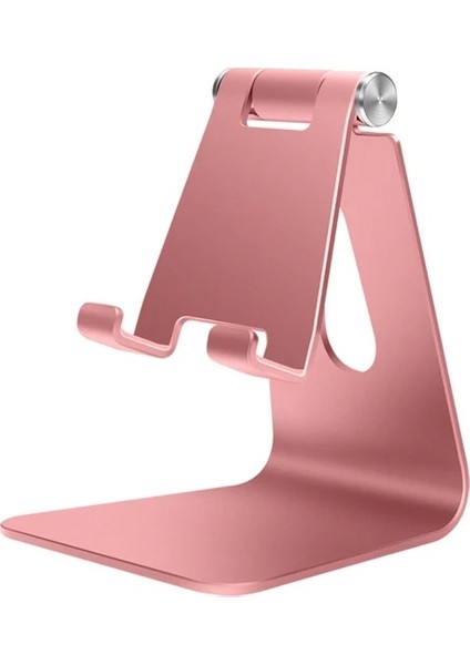 Pembe Masa Cep Telefonu Tutucu Metal Cep Telefonu Tutucu iPhone x Xs Max 8 7 6 12 Telefon Standı Masası Samsung S20 Fe Xiaomi Huawei (Yurt Dışından)