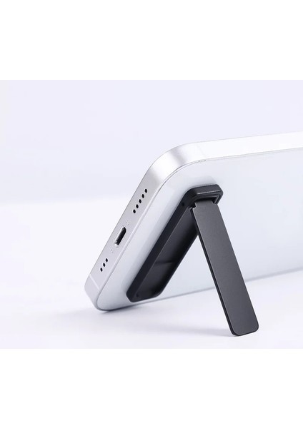 Manyetik Rastgele Mini Manyetik Telefon Tutucu Katlanabilir Cep Telefonu Geri Görünmez Tutucu Metal Braket Masa Standı IPhone Xiaomi Samsung Için (Yurt Dışından) indirimleri