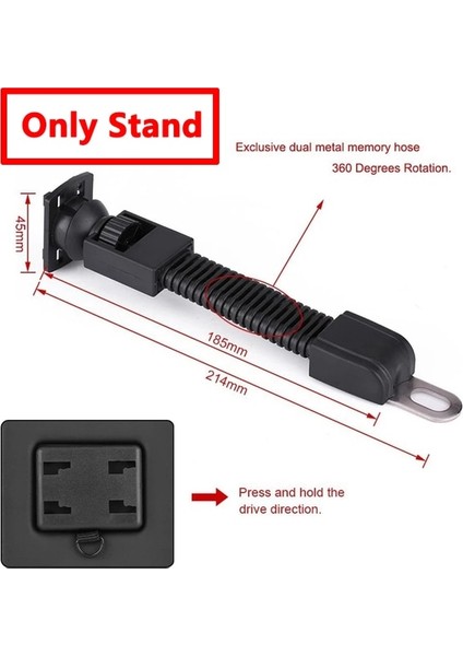 Yalnızca Stand-Zj3 Ayrı Aksesuarlar!evrensel Bisiklet Telefon Tutucu/çanta Motosiklet Bisiklet Standı/çanta 3,5-6,5 Inç Motosiklet Telefon Çantası (Set Değil) (Yurt Dışından)