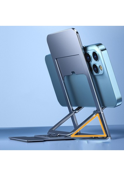Gri Evrensel Masaüstü Cep Telefonu Tutucu IPhone Xiaomi Için Standı Ayarlanabilir Katlanabilir Masa Cep Telefonu Masası Standı Tutucu (Yurt Dışından)