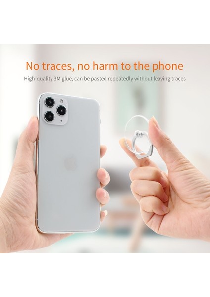 Dairesel Evrensel Stent Cep Telefonu Tutucu Standı Parmak Yüzük Manyetik Sevimli Cep Akıllı Telefon Için Şeffaf Tutucu iphone Xs Max 8 (Yurt Dışından) fırsatları