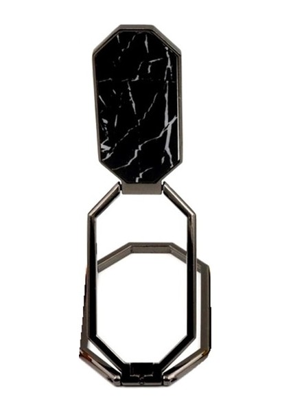 Siyah Evrensel Metal Telefon Zil Tutucu Kickstand 360 Rotasyon Geri Katlanabilir Masa iPhone iPad Tablet Için Standı Soporte Para Celular (Yurt Dışından)