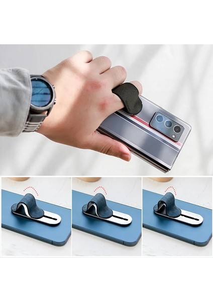 Siyah Denim Pc Parmak Yüzük Tutucu Telefon Halkası Deri Cep Telefonu Kablosuz Şarj Cihazı Kavrama Standı Evrensel Manyetik Çekilebilir Arka Etiket (Yurt Dışından) fiyatları