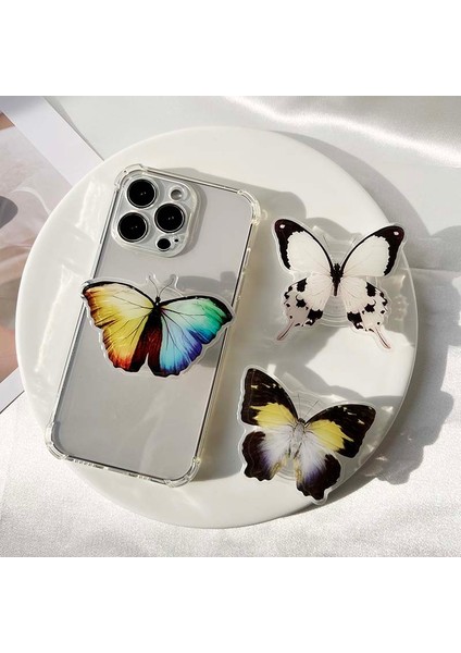 Hd-02 Biyonik Kelebek Telefon Tutucu 3D Efekti Soketi Katlanır Kavrama Tok Şeffaf Saplı Böcek Telefon Standı (Yurt Dışından) fırsatları