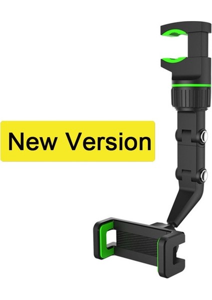 Yeşil Olaf Çok Fonksiyonlu Araç Telefonu Tutucu Akıllı Telefon Standı Araç Desteği 360 Derece Dönebilen Otomatik Dikiz Aynası Klip Braketi (Yurt Dışından)