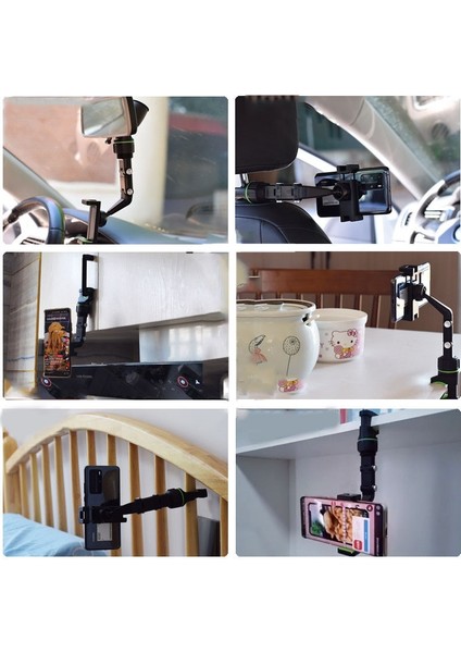 Yeşil Olaf Çok Fonksiyonlu Araç Telefonu Tutucu Akıllı Telefon Standı Araç Desteği 360 Derece Dönebilen Otomatik Dikiz Aynası Klip Braketi (Yurt Dışından) fiyatları