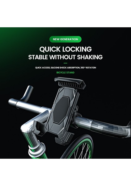 Siyah Bisiklet Telefon Tutucu Evrensel Bisiklet Telefon Montajı 4.5-8.0 Inç Mobil Cihazlar Için Motosiklet Scooter Gidon Cep Telefonu Braketi (Yurt Dışından) fiyatları