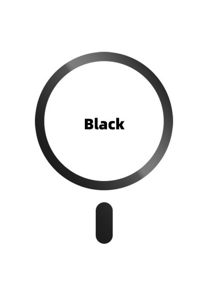 1 Adet Siyah 3 Adet Metal Etiket IPhone 14 13 12 Pro Max Için Magsafe Için Güçlü Manyetik Mag Kapak IPhone 11 Için Kablosuz Şarj Mıknatısı (Yurt Dışından)