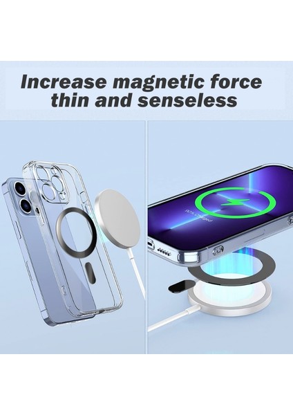 1 Adet Siyah 3 Adet Metal Etiket IPhone 14 13 12 Pro Max Için Magsafe Için Güçlü Manyetik Mag Kapak IPhone 11 Için Kablosuz Şarj Mıknatısı (Yurt Dışından) fiyatları