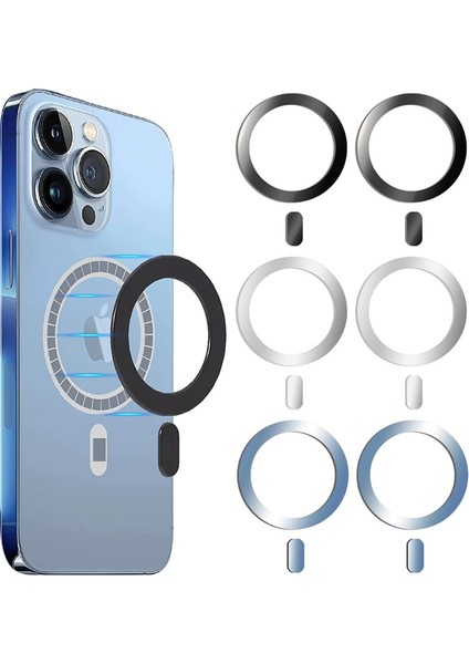 1 Adet Siyah 3 Adet Metal Etiket IPhone 14 13 12 Pro Max Için Magsafe Için Güçlü Manyetik Mag Kapak IPhone 11 Için Kablosuz Şarj Mıknatısı (Yurt Dışından) indirimleri