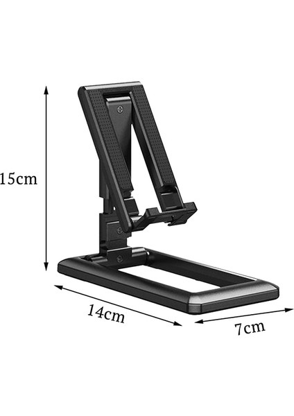 Black-01 Katlanabilir Tablet Cep Telefonu Masaüstü Telefon iPad iPhone Samsung Için Standı Masa Tutucu Ayarlanabilir Masa Braketi Akıllı Telefon Standı (Yurt Dışından) indirimleri