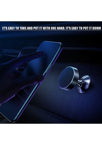 Siyah Manyetik Araç Telefonu Oto Tutucu Celular Mıknatıs Montajlı Cep Telefonu Standı Telefon Gps Desteği iPhone 13 12 Xiaomi Huawei Samsung (Yurt Dışından) indirimleri
