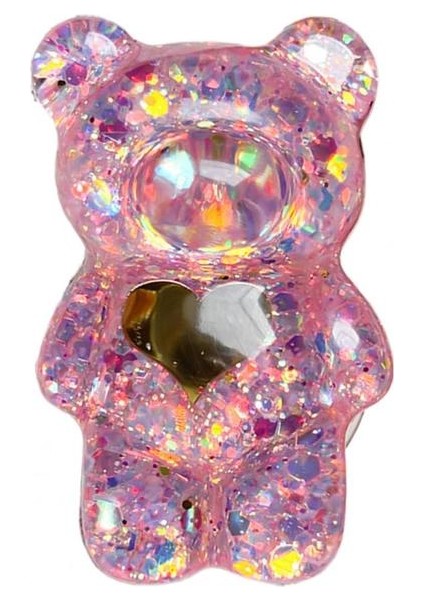 Kırmızı Sevimli Ayı Bebek Telefon Tutucu Cep Telefonu Parmak Braketi Katlanabilir Geri Çekilebilir Telefon Griptok Destek Braketi Telefon Parmak Tutucu (Yurt Dışından)