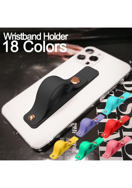 1-Kırmızı Evrensel Bilek Bandı Telefon Standı iPhone Için Parmak Kavrama Cep Telefonu Tutucu Xiaomi Için Itme Geri Çekin Yapışkanlı Soket Braketi (Yurt Dışından) indirimleri
