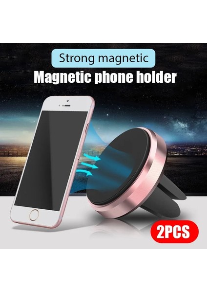 1 Altın 1 Gül Altın 2 Adet Evrensel Manyetik Araç Telefonu Tutucu Mobil Hücre Hava Firar Dağı Mıknatıs Gps Arabada Standı iPhone Xiaomi Huawei Samsung Için (Yurt Dışından) fırsatları