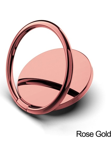 A-Rose Gold Manyetik Rotabl Cep Telefonu Tutucu iPhone Samsung Için Standı Araba Metal Parmak Yüzük Telefon Standı Braketi Araç Telefonu Tutucu Braketi (Yurt Dışından)