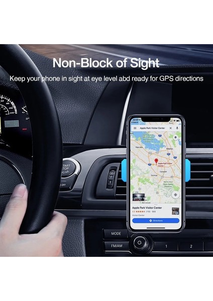 Mavi Untoom Araba Cep Telefonu Tutucu Araba Hava Firar Dağı Cep Telefonu Desteği iPhone 12 11 Pro Max x Xiaomi Samsung Gps Arabada Standı (Yurt Dışından) indirimleri