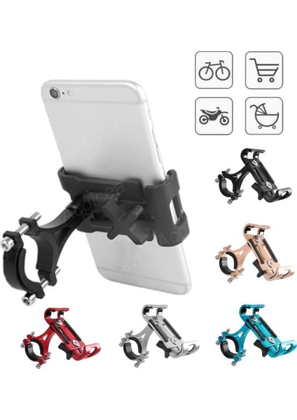 Gümüş Dönemeyen Bisiklet Cep Telefonu Tutucu Kaymaz Montaj Cep Telefonu Braketi Dönebilen Destek Gps Evrensel Motosiklet Standı Bisiklet Aksesuarları (Yurt Dışından) modelleri