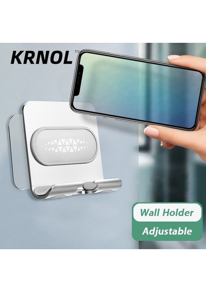 2 Parça Çıkartma Evrensel Duvar Telefon Tutucu Metal Duvara Monte Kanca Braketi Mutfak Tuvalet Banyo Duş Akıllı Telefon Standı Destek Tablet (Yurt Dışından) fiyatları