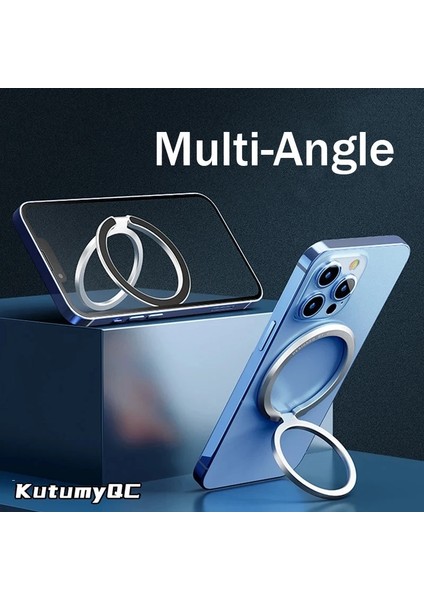 Stil 1 Gümüş Manyetik Kutumyqc Cep Telefonu Zil Tutucu iPhone 12 13 14 Serisi ile Uyumlu Magsafe Çıkarılabilir Cep Telefonu Tutma Çubuğu (Yurt Dışından) indirimleri
