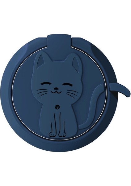 Leylak Sevimli Kedi Metal 360 Derece Döndürme Parmak Yüzük Telefon Tutucu Telefon Zil Tutucu Yüzükler Telefon Manyetik Braketi Için Sevimli Hücre Kavrama Soketi (Yurt Dışından)