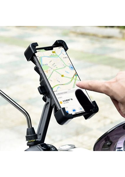 Kırmızı Motosiklet Için Yeni Bisiklet Telefon Tutucu Bisiklet Motosiklet Elektrikli Araç Navigasyon Cep Telefonu Tutucu Darbeye Dayanıklı Gidon Tutucu (Yurt Dışından) indirimleri