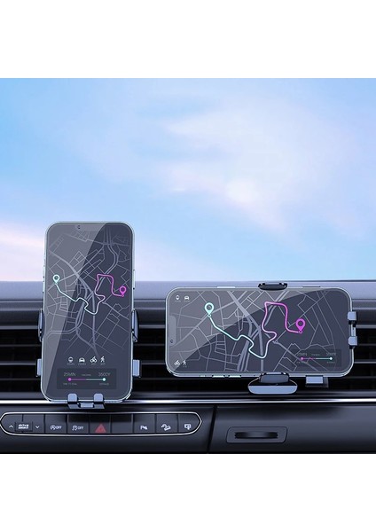 Zd-C2 Hava Firar Siyah Dashboard Araç Telefonu Tutucu Cep Telefonu Montaj Standı 360 Rotasyon Hava Firar Gps Braketi iPhone 13 12 Samsung Telefon Tutucular Arabada (Yurt Dışından) fırsatları