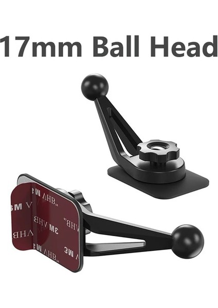 Model 1 17MM Top Kafa Araç Braketi Tabanı Manyetik Yerçekimi Araç Telefonu Tutucu Araba Dashboard Ev Masa Masa Yüzey Tutkal Standı Montaj (Yurt Dışından)