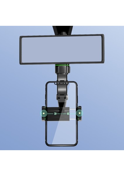 Siyah Olaf Çok Fonksiyonlu Araç Telefonu Tutucu Akıllı Telefon Standı Araç Desteği 360 Derece Dönebilen Otomatik Dikiz Aynası Klip Braketi (Yurt Dışından) modelleri