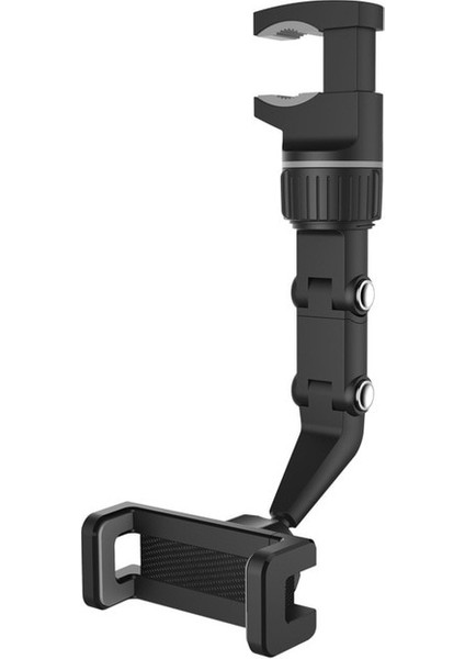 Dikiz Aynası Gri Araç Telefonu Tutucu 360° Dönebilen Destek Cep Telefonu Tutucu Araba Gps Dvr Güneşlik Dikiz Aynası Çok Fonksiyonlu Braket Otomatik (Yurt Dışından)