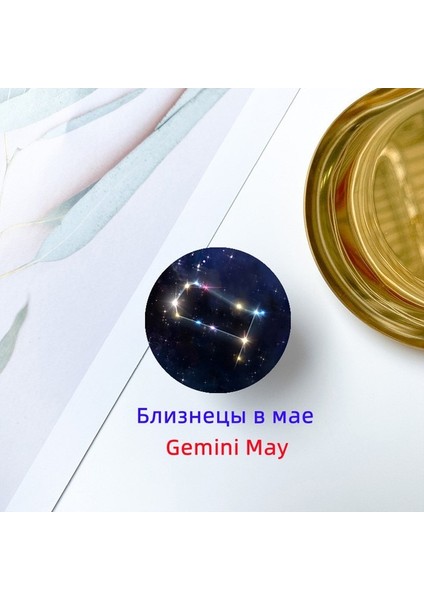 Stil 5 Lüks Yeni Yuvarlak Oniki Takımyıldızları Telefon Tutucu Tutucu Parmak Braketi Telefon Aksesuarları Evrensel Katlama Cep Telefonu Braketi (Yurt Dışından)