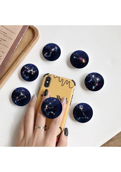 Stil 5 Lüks Yeni Yuvarlak Oniki Takımyıldızları Telefon Tutucu Tutucu Parmak Braketi Telefon Aksesuarları Evrensel Katlama Cep Telefonu Braketi (Yurt Dışından) fiyatları