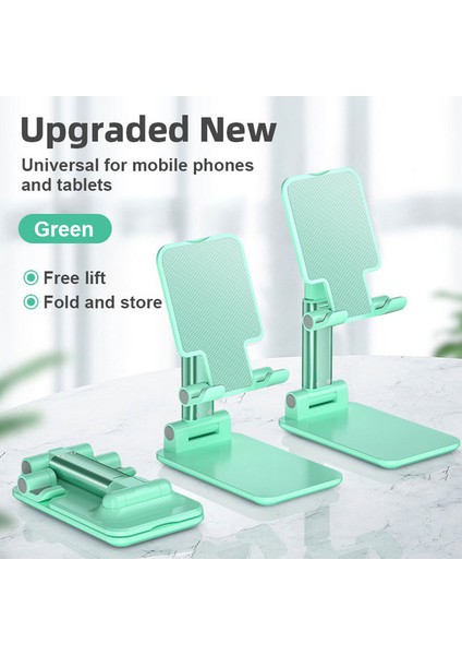 T2 Yeşil Olpay Masaüstü Cep Telefonu Tutucu iPhone iPad Için Standı Ayarlanabilir Tablet Katlanabilir Masa Cep Telefonu Danışma Standı Tutucu Evrensel (Yurt Dışından)
