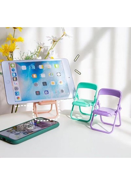 Renk 3 Taşınabilir Mini Cep Telefonu Standı Masaüstü Sandalye Standı 4 Renk Ayarlanabilir Macaron Renk Standı Katlanabilir Arka Dekorasyon Dekorasyon (Yurt Dışından) fiyatları