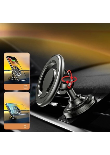 Macun Gümüş Manyetik Araç Telefonu Tutucu Mıknatıs Akıllı Telefon Cep Cep Telefonu Standı Gps Desteği iPhone 14 13 12 11 Xr Xiaomi Mi Huawei Samsung Lg (Yurt Dışından) modelleri