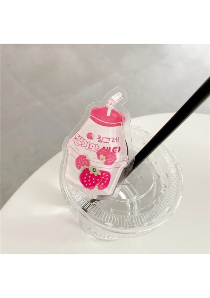 Çilek Şişesi Meyve Glitter Jöle Sıvı Bataklık Telefon Standı Tutucu iPhone Samsung Huawei Xiaomi Için Evrensel Parmak Yüzük Kavrama Braketi (Yurt Dışından)