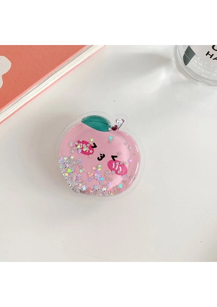 Çilek Şişesi Meyve Glitter Jöle Sıvı Bataklık Telefon Standı Tutucu iPhone Samsung Huawei Xiaomi Için Evrensel Parmak Yüzük Kavrama Braketi (Yurt Dışından) indirimleri